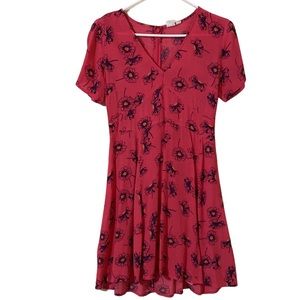 Gap Short Sleeves Floral Dress Women's Size 8